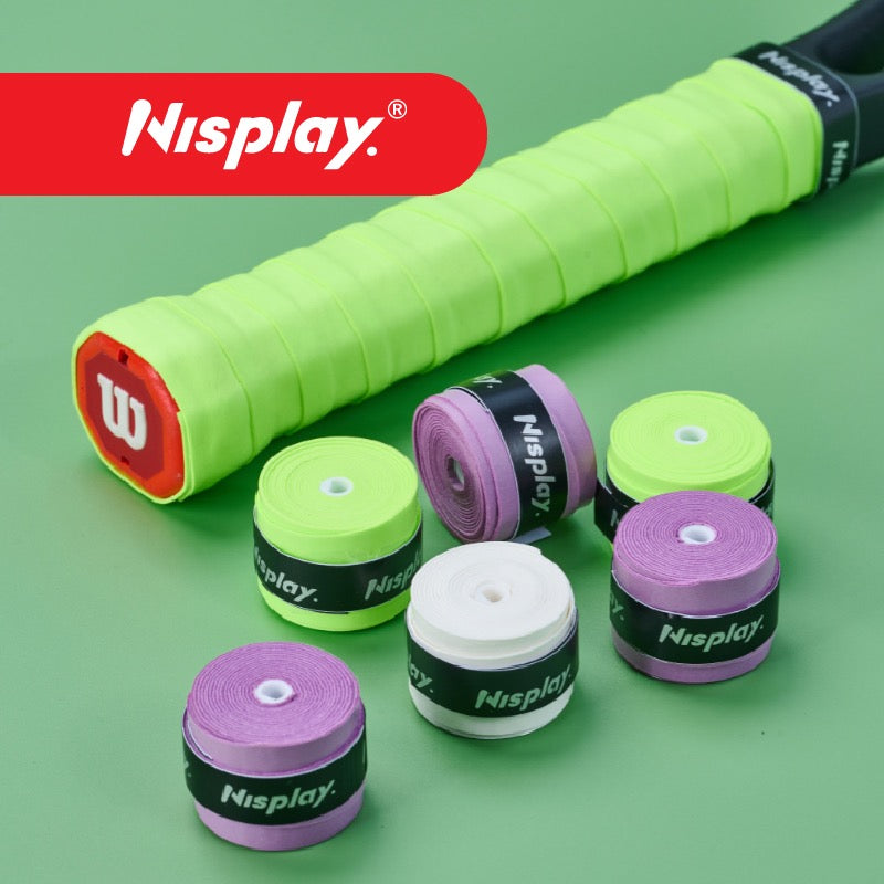 NISPLAY TENNIS RACQUET GRIPS